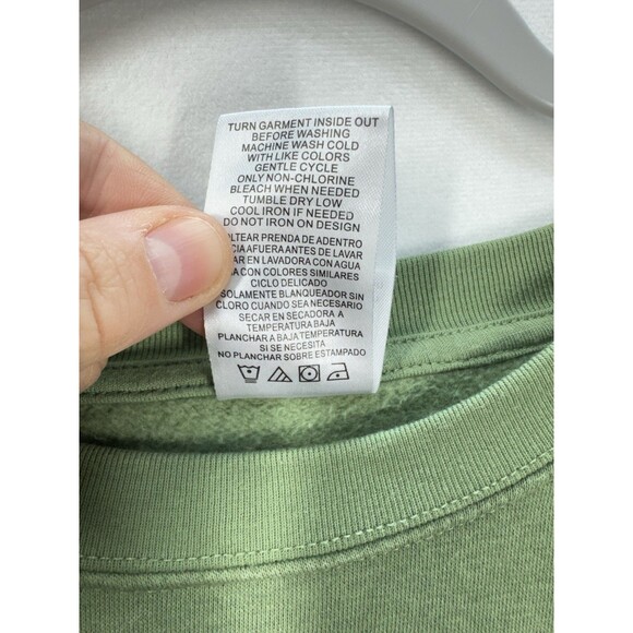 Disney 101 Dalmatians London England Sweatshirt Womens XL Green Pullover Cozy - Picture 7 of 10